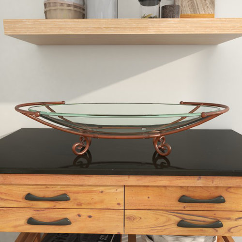 Charlton Home® Stian Glass Decorative Bowl & Reviews Wayfair